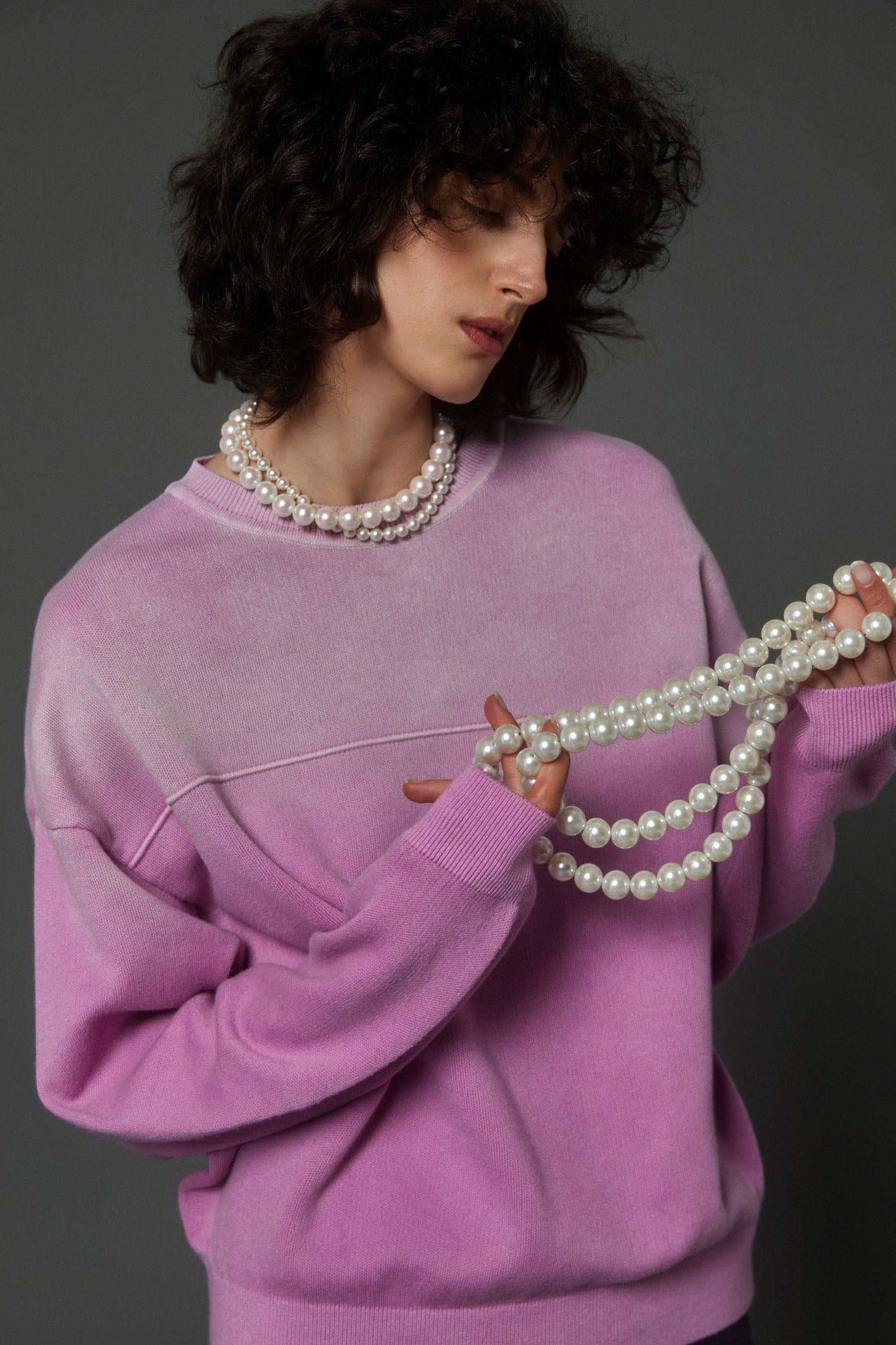 Gradient Crew - Cotton Cashmere – LE CASHMERE US